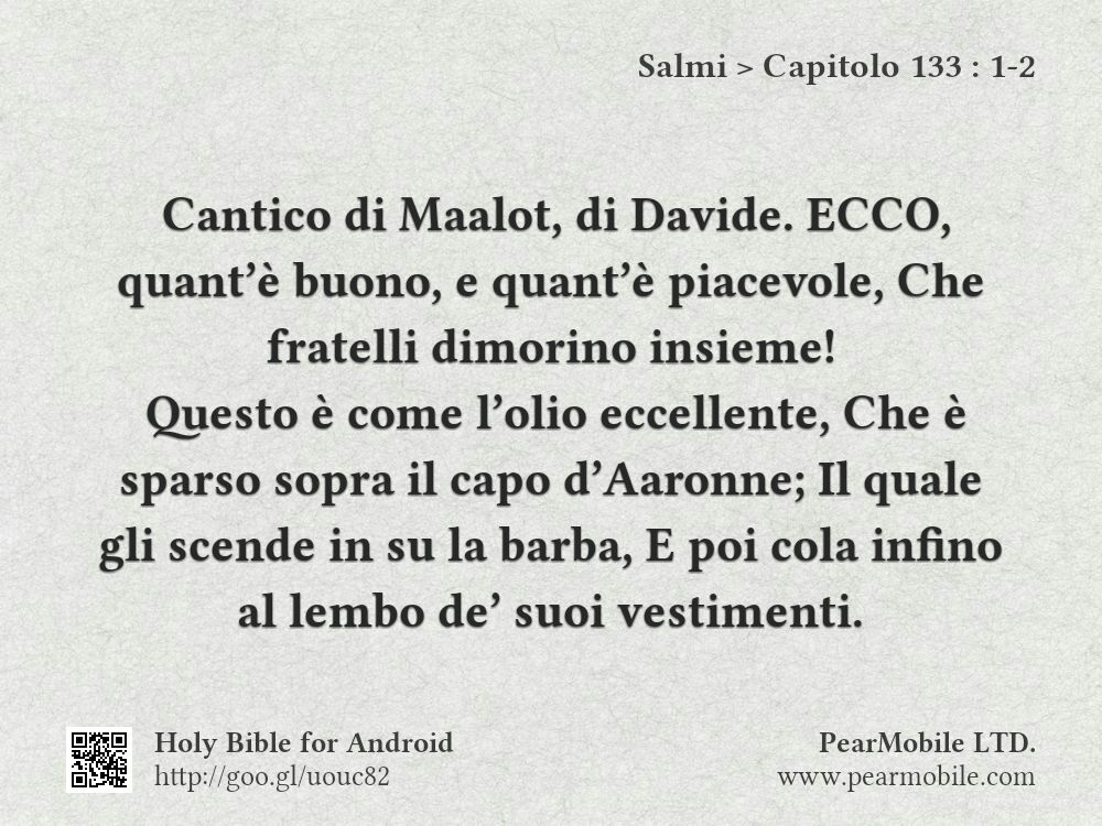 Salmi, Capitolo 133:1-2